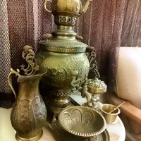 ست کامل سماور سینی قوری پارچ شیرنشان|سماور، چای‌ساز، قهوه‌ساز|تهران, جی|دیوار