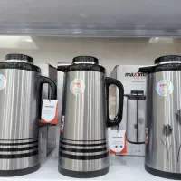 فلاسک استیل شیشه صورتی