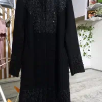 پالتو نوک مدادی و مانتو مشکی