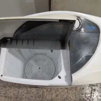 لباسشویی دو قلو ۷ کیلو گرمی حایر تمیز|ماشین لباسشویی و خشککن لباس|قم, شهرک امام حسن|دیوار