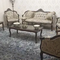 مبلمان استیل هفت نفره منبت کاری( توافق هم میشود )