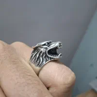 انگشتر نقره گرگ گرگی