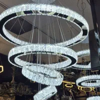 لوسترهای کریستالی وارداتی|لوستر و چراغ آویز|یزد, |دیوار