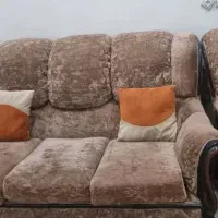 مبل راحتی چوب اصل گردو