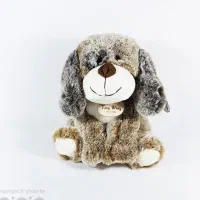 عروسک دخترم گم شده طوسی رنگ تقریباً شبیه عکس