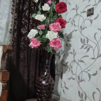 گل مصنوعی با گلدان