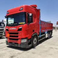 اسکانیا باری ده چرخ و هشت چرخ پلاک شده