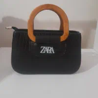 کیف زارا دسته چوبی