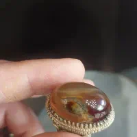انگشترعقیق سلیمانی سلطانی مصور