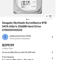 هارد ۸ ترابایت سیگیت اینترنال آبی و قرمز|قطعات و لوازم جانبی رایانه|قزوین, |دیوار