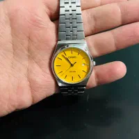 ساعت کاسیو زرد رنگ