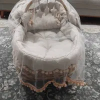 گهواره حصیری|تخت و صندلی بچه|خشکبیجار, |دیوار