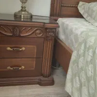 تخت دونفره ۱۶۰*۲۰۰ تمام چوب و درحد نو|تخت و سرویس خواب|تهران, حکیمیه|دیوار