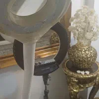 رینگ لایت ذره‌بینی بهمراه تابلو نقاشی