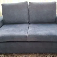 مبل آبی ۴ نفره کوچک (فروش فوری)