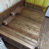 تخت سنتی چوبی ۲۰۰×۱۲۰