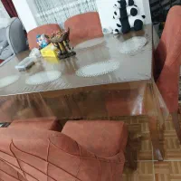 میزغذاخوری 6 نفره ضد لک نو|میز و صندلی غذاخوری|آستارا, |دیوار