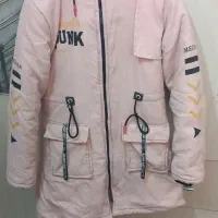 کاپشن دخترانه مناسب تا۱۳سال درحدود سالم وتمیز