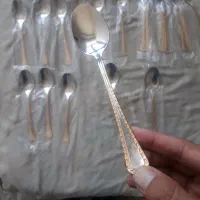دو دست قاشق چنگال استیل