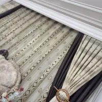 پرده پذیرایی|پرده، رانر، رومیزی|کاشان, مفتح|دیوار