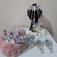 سرویس مجلل نگین‌سوار با کریستال‌های درخشان سوارسکی