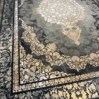 یه جفت فرش ۹ متری با یه کناره ۳ متری گل برجسته