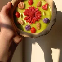 شمع گل و میوه