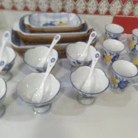 ست سرویس خارجی گل پنبه ای اصل
