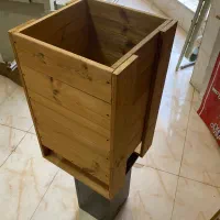 گلدان چوبی فلاور باکس ترمود(قابلیت رنگ چوب دلخواه)|گل و گیاه طبیعی|تهران, ازگل|دیوار