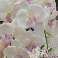 فروش گل ارکیده لمسی ۱۵ شاخه لوکس|گل مصنوعی|صومعه‌سرا, |دیوار