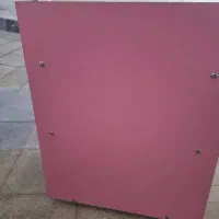 تخت خواب گهواره‌ای صورتی کودک سالم|تخت و صندلی بچه|ساوه, |دیوار