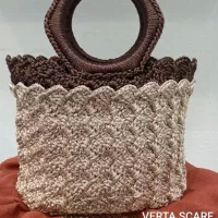 کیف دست بافت مکرومه