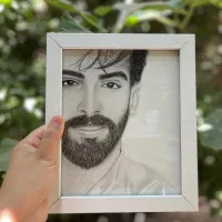 طراحی چهره سیاهقلم