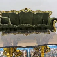 مبل ۷ نفره با عسلی و بوفه بزرگ|مبلمان خانگی و میز عسلی|بندرعباس, |دیوار