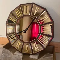 ساعت دیواری آینه ای