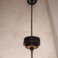 میله هالتر و وزنه ۶۰ کیلو گرم|تجهیزات ورزشی|بندر امام خمینی, |دیوار