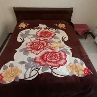 تخت خواب ۲ نفره تمام چوب سفارشی