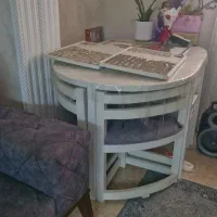 میز ناهار خوری ۶ نفره کم جا،نو