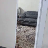 وسایل منزل مبل تک جاکفشی با آینه قدی میز جلو مبلی