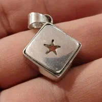 گردنی نقره حرز پرچمی