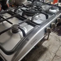 اجاق گاز تو کار ۵ شعله ایزاتک شرکت استیل البرز
