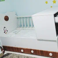 فروش تخت خواب کودک با تشک رویال طبی فنری|تخت و سرویس خواب|بندر کنگان, |دیوار