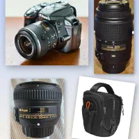 دوربین nikon نیکون D3300 + 50mm + 55-300