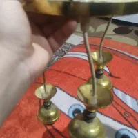 لوستر 3 شاخه طلایی