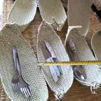 جای قاشق و چنگال حصیری