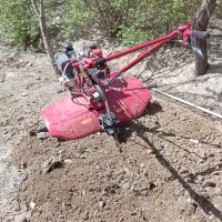 شخم و اسپار باغ با تیلر