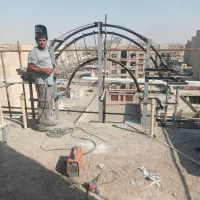 جوشکار سیار وآهن کشی نما تخریب تیرآهن کشی