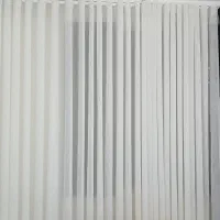 پرده مینیمال با پارچه ترک شاین دار و مخمل طوسی