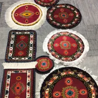 دایره عشایری 40×40طرح دستبافت