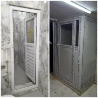 ساخت درب حمام سرویسpvc/در تمام پنل/طرح یو پی وی سی